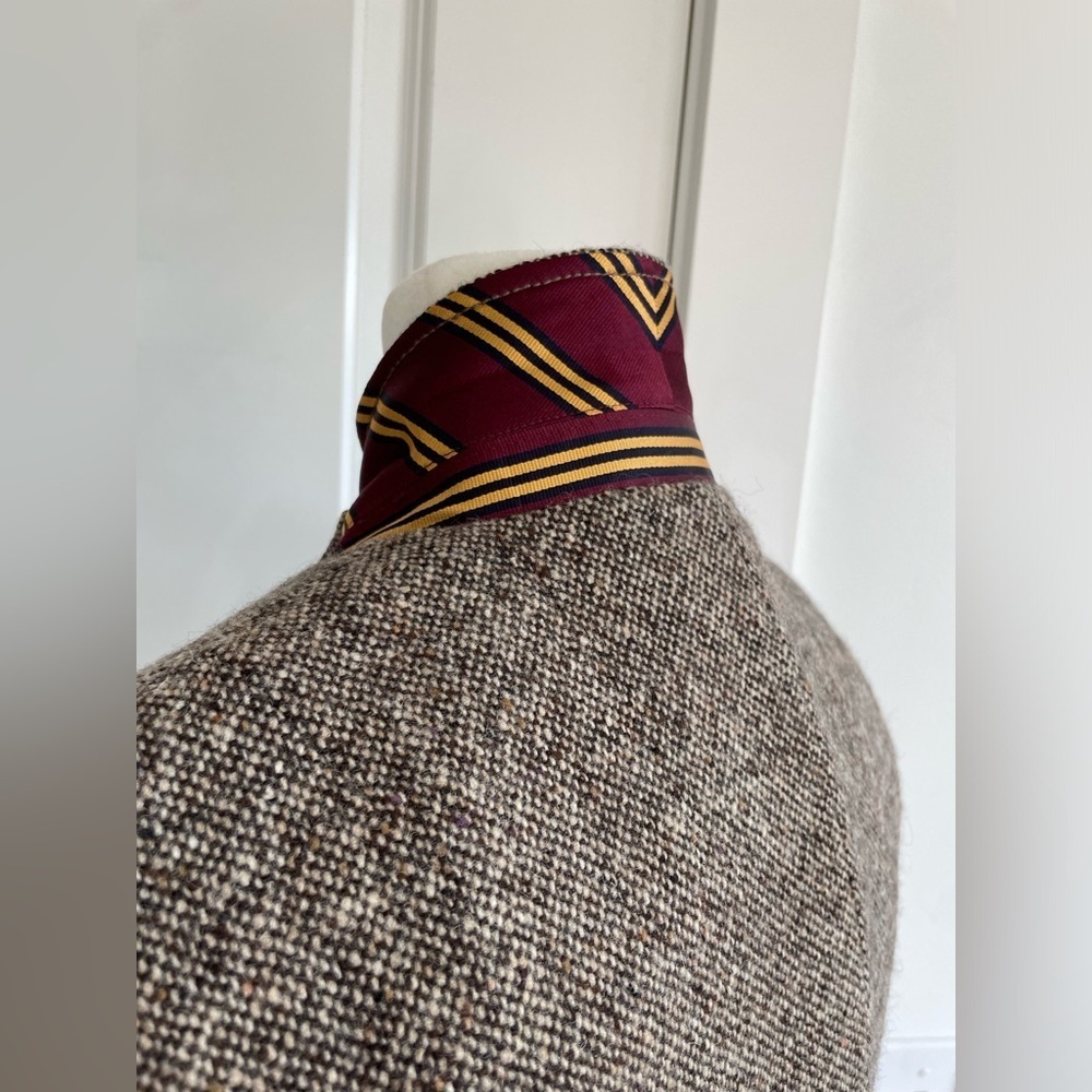 J.CREW by John Hanly Irish Tweed wool jacket Blazer contrast collar size 8 - Picture 9 of 17